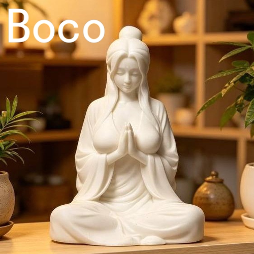 BOCO青沙石禅意美女茶宠摆件