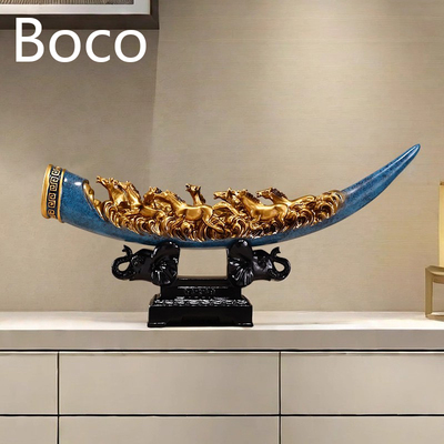 Bcoc新中式招财马到成功摆件