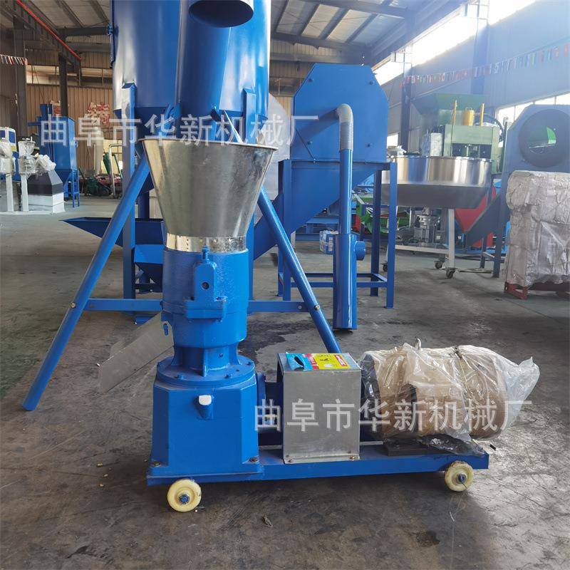 毛毛虫制粒机柴油家用家禽挤压机豆杆玉米颗粒饲料机