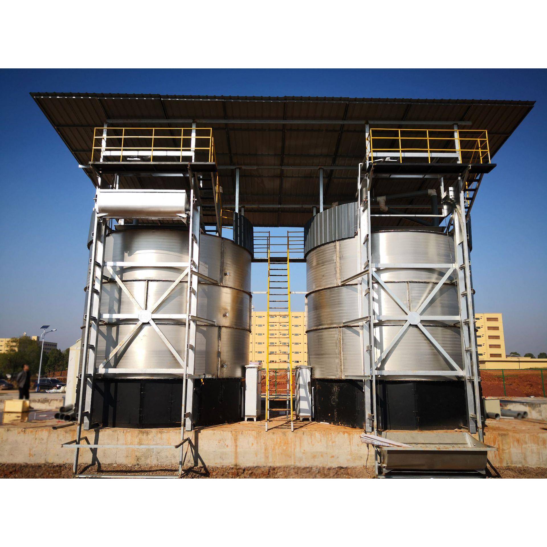 粪便除臭发酵罐猪粪牛粪处理设备立式发高温好氧厂家发酵罐