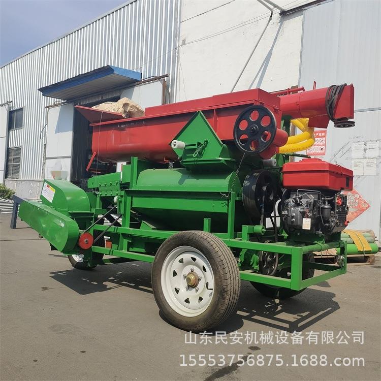 大型一轴移动式玉米脱粒机农用半自动脱粒设备多功能粮食机械