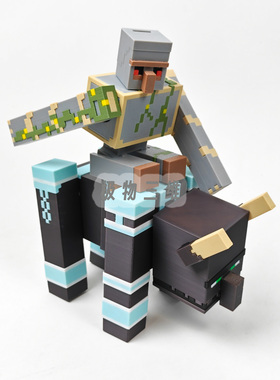 我的世界劫掠兽可旋转MC像素游戏周边手办冰箱贴礼物夜光关节可动