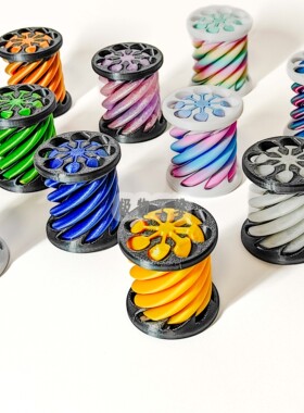 3D打印减压推推乐螺旋柱