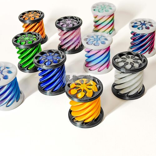 3D打印减压推推乐螺旋柱