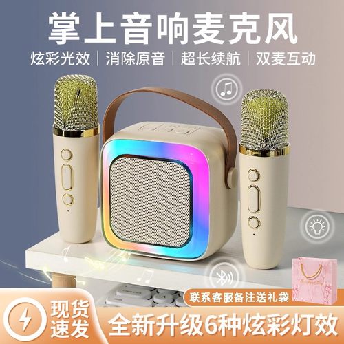 话筒音响一体麦克风家庭KTV套装