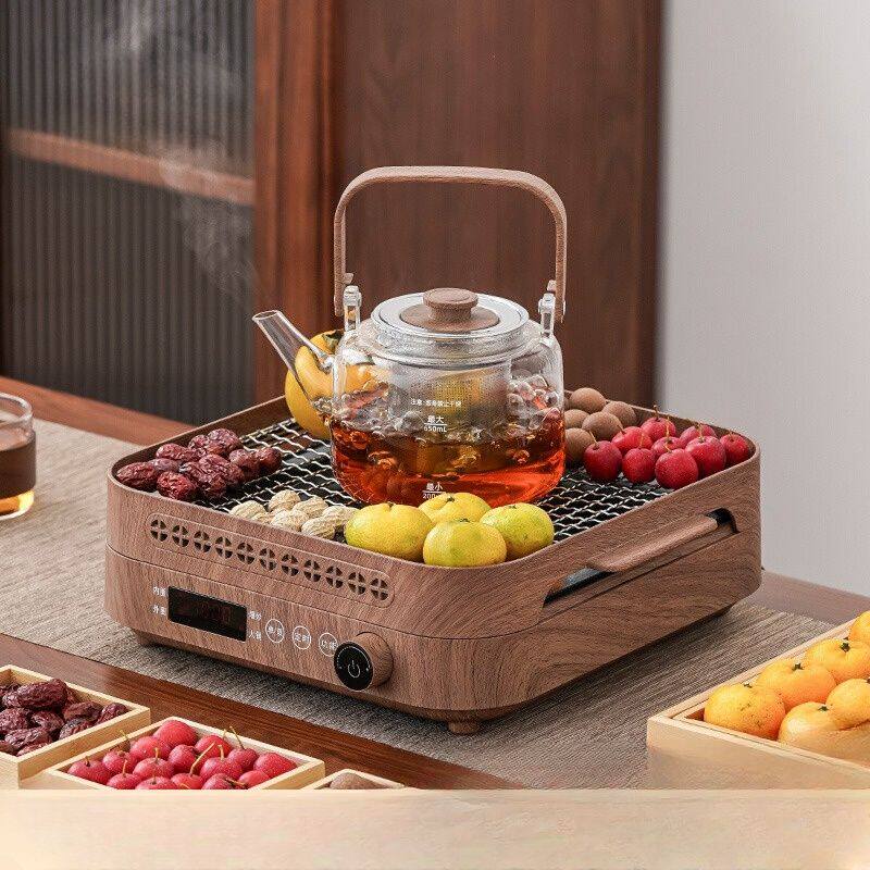 围炉煮茶电炉器具全套2025新款家用烤火炉电陶炉网红煮茶炉茶壶
