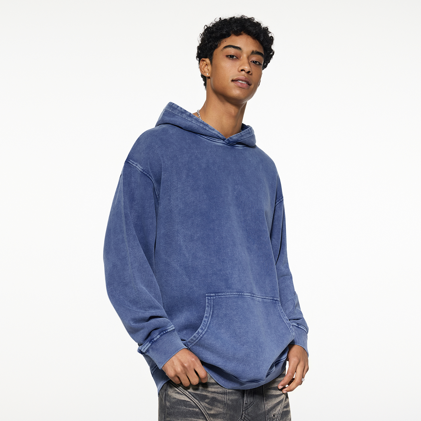 美式慵懒松弛感卫衣重磅复古水洗