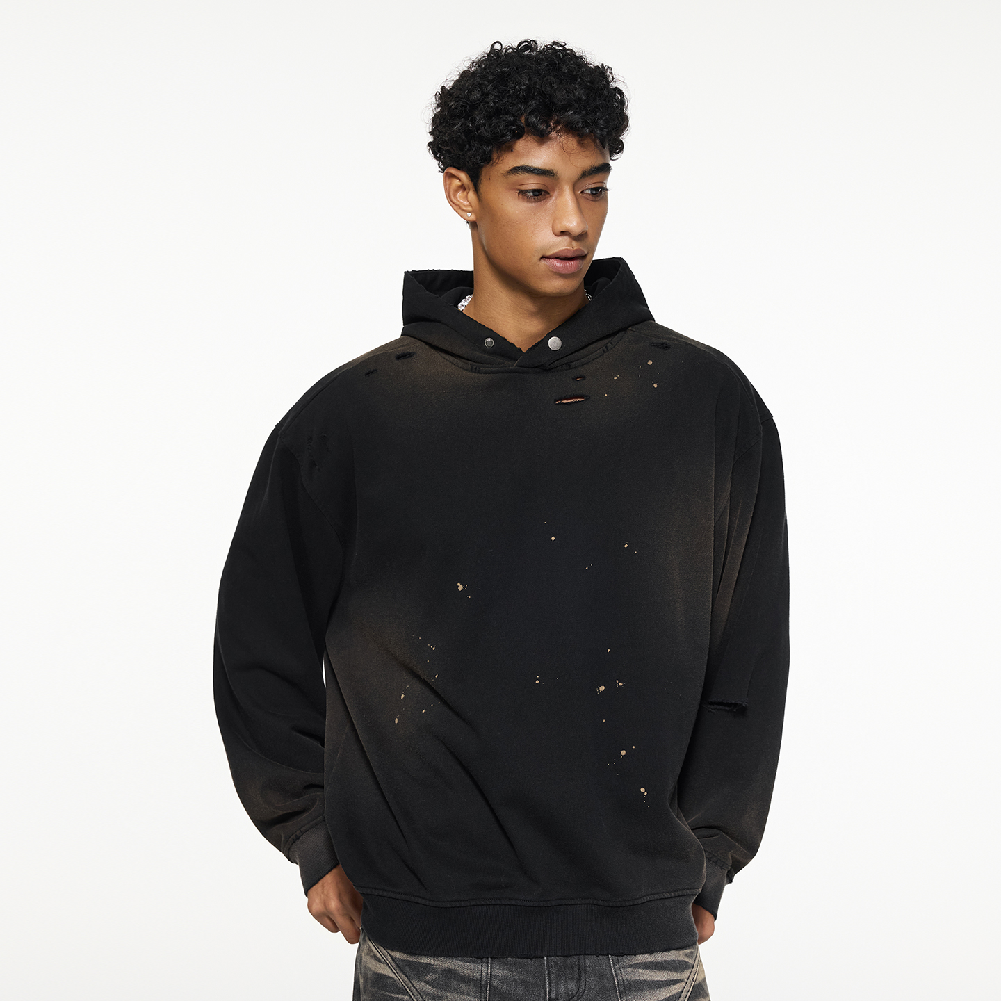 国潮重磅硬挺美式高克重卫衣