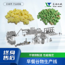 早餐谷物圈加工设备多功能即食麦片双螺杆膨化机休闲食品产线厂家