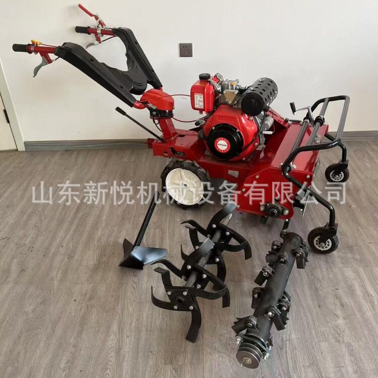 四驱柴油多功能碎草除草机玉米地锄草机手推汽油除草碎草机