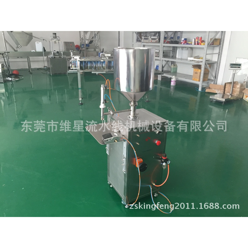 膏体灌装机粘稠洗发水沐浴露立式灌装机日化气动 指甲油灌装机