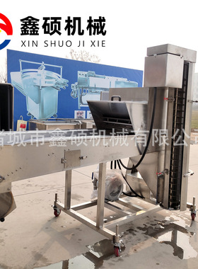 全自动食品鸡排上浆机 鱿鱼圈虾饺盐酥鸡淋浆上浆机自动上糠设备