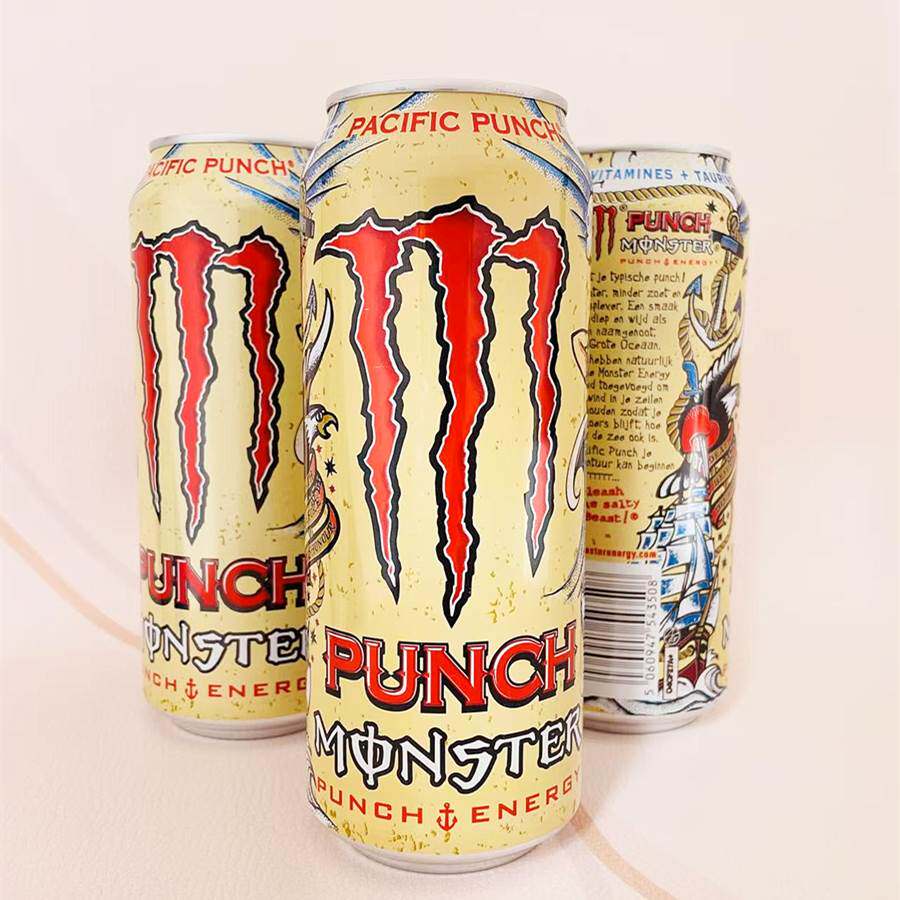 Monster魔爪 荷兰进口太平洋潘趣Punch口味500mlx4罐运动功能饮料