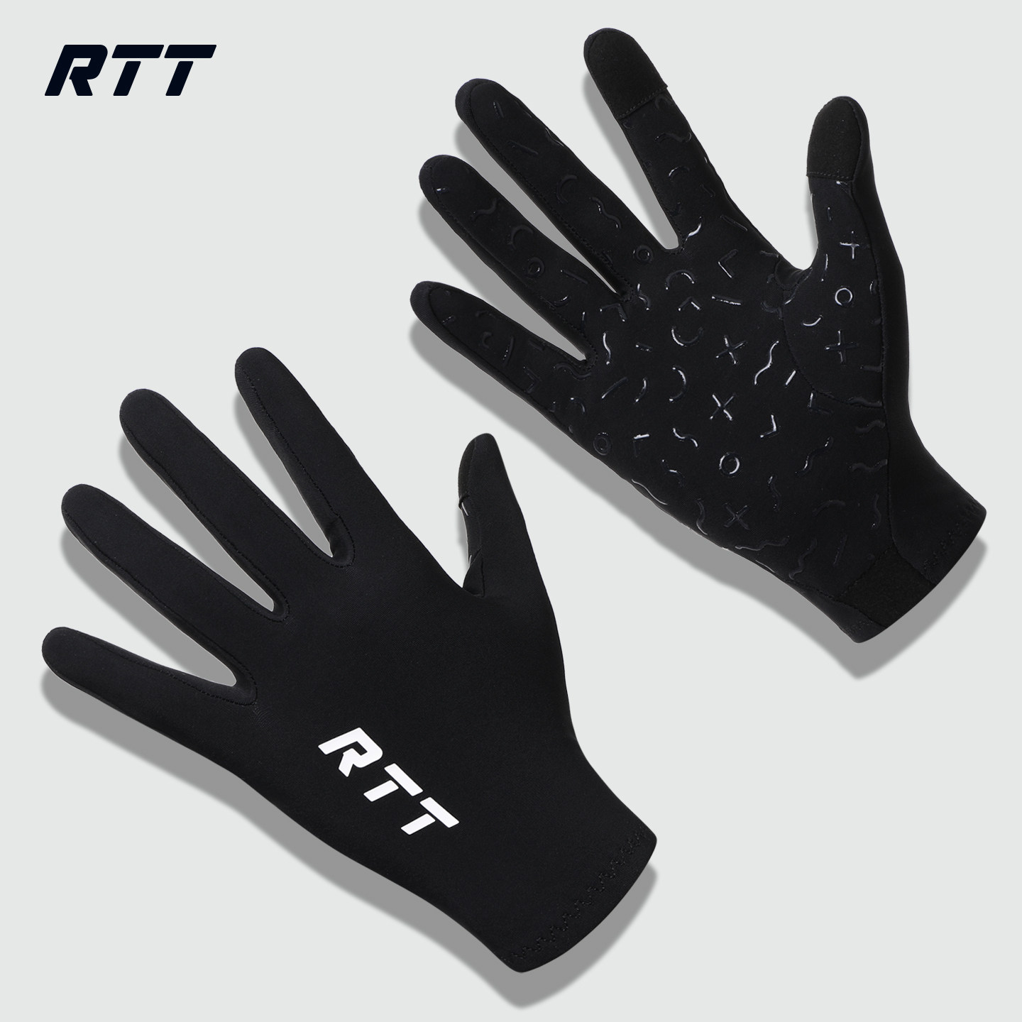 RTT26新款秋冬抓绒长指骑行手套