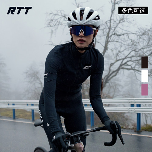 RTT秋冬女抓绒保暖骑行服
