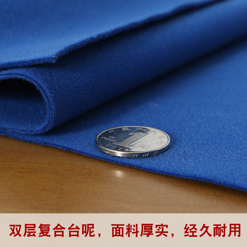 定做加厚台呢会议桌布办公展会桌套桌裙可印logo方形墨绿台尼桌罩