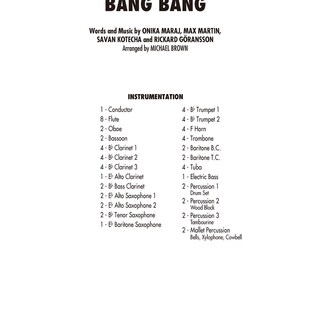 Bang管乐团合奏总谱 GY2043 Bang 嘭 分谱 2.0级