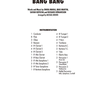 GY2043(2.0级)嘭!嘭!Bang Bang管乐团合奏总谱+分谱