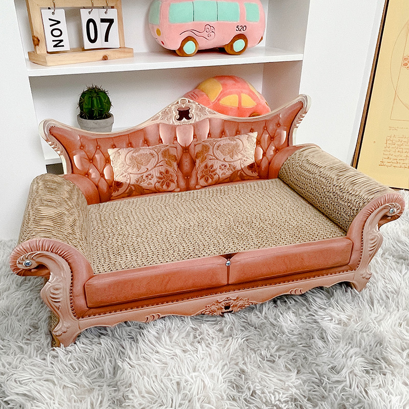 猫抓板沙发猫窝一体耐磨耐抓猫爪板猫抓窝瓦楞纸猫咪蹭痒器贵妃椅