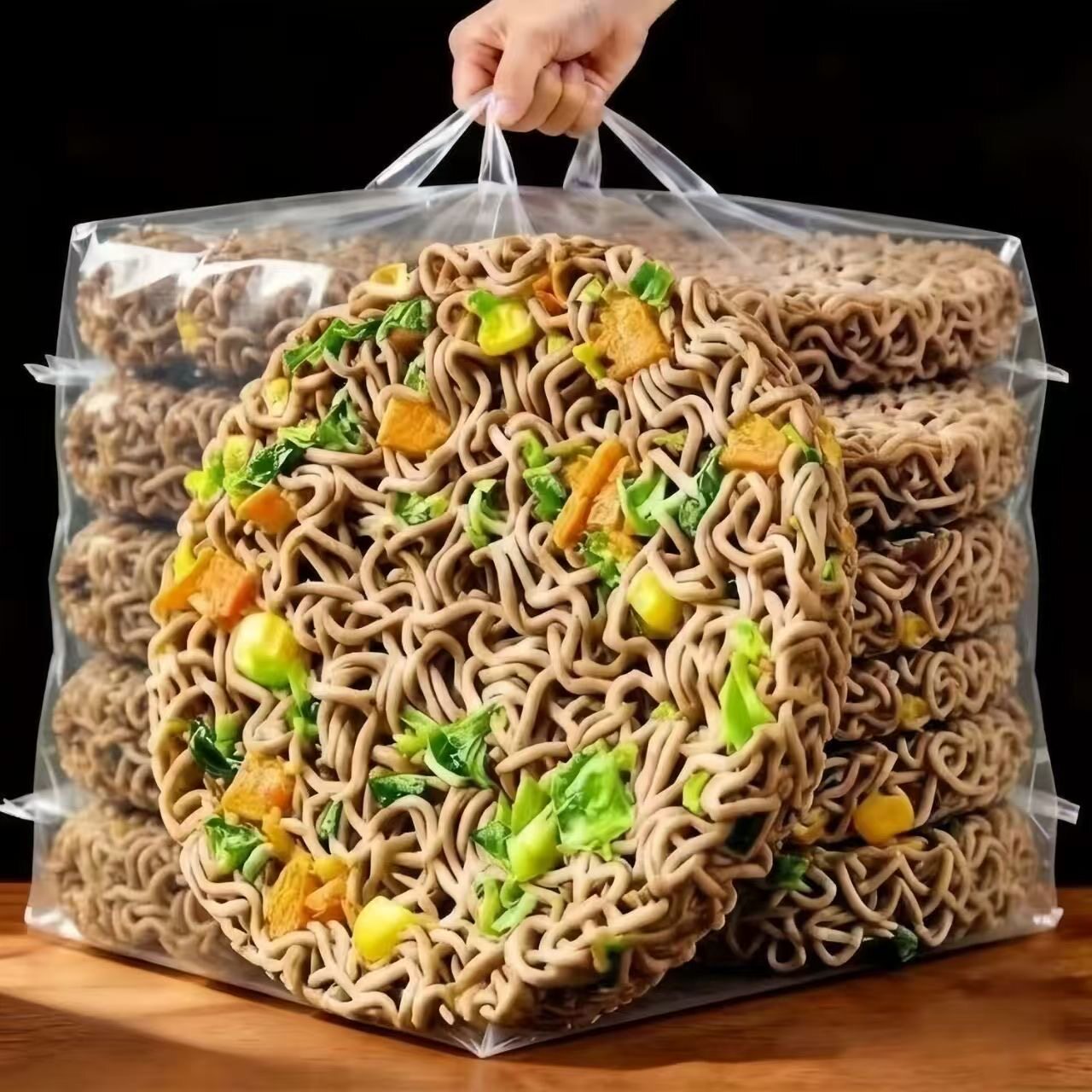 整箱60袋】荞麦面免煮冲泡方便面非油炸粗粮代餐杂粮面饼速食泡面
