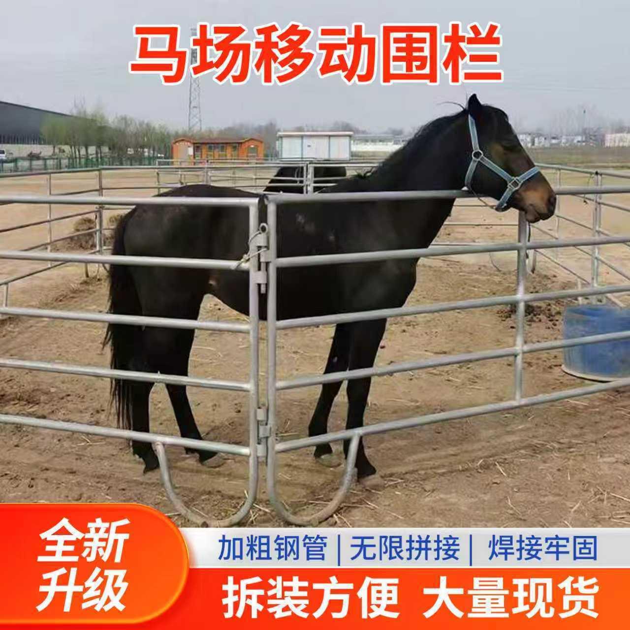 马场围栏草原移动式牧场隔离栏养殖场全套围栏牛羊可移动拼接护栏