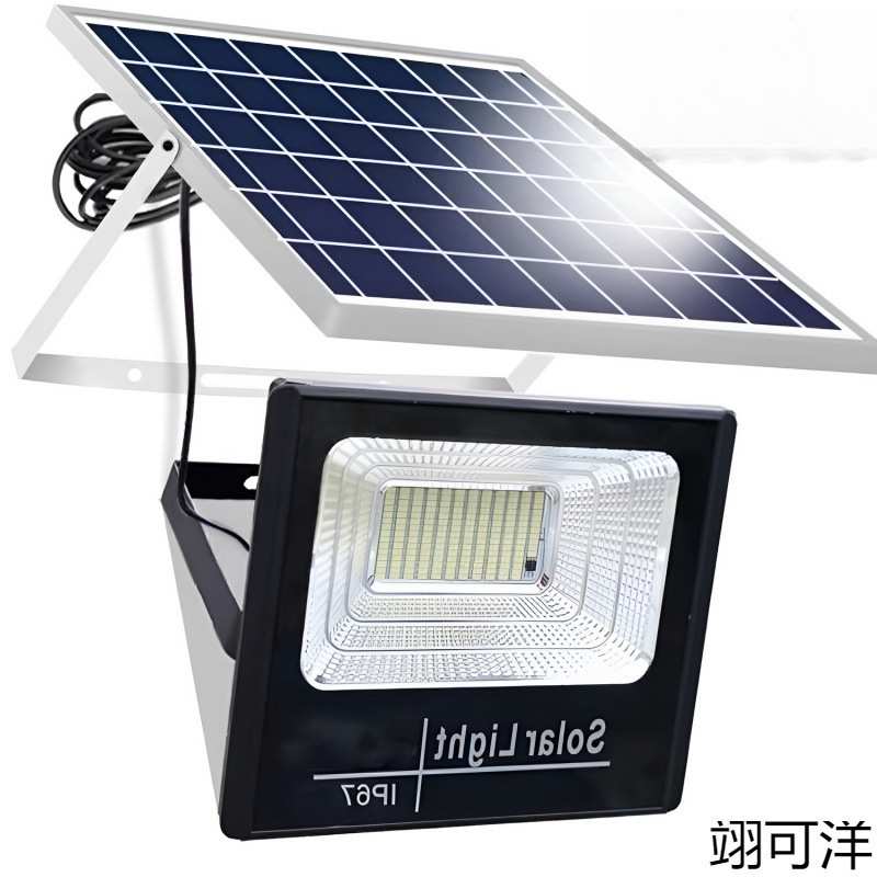 太阳能户外庭院家用照明灯超亮新农村大功率室内防水一拖二