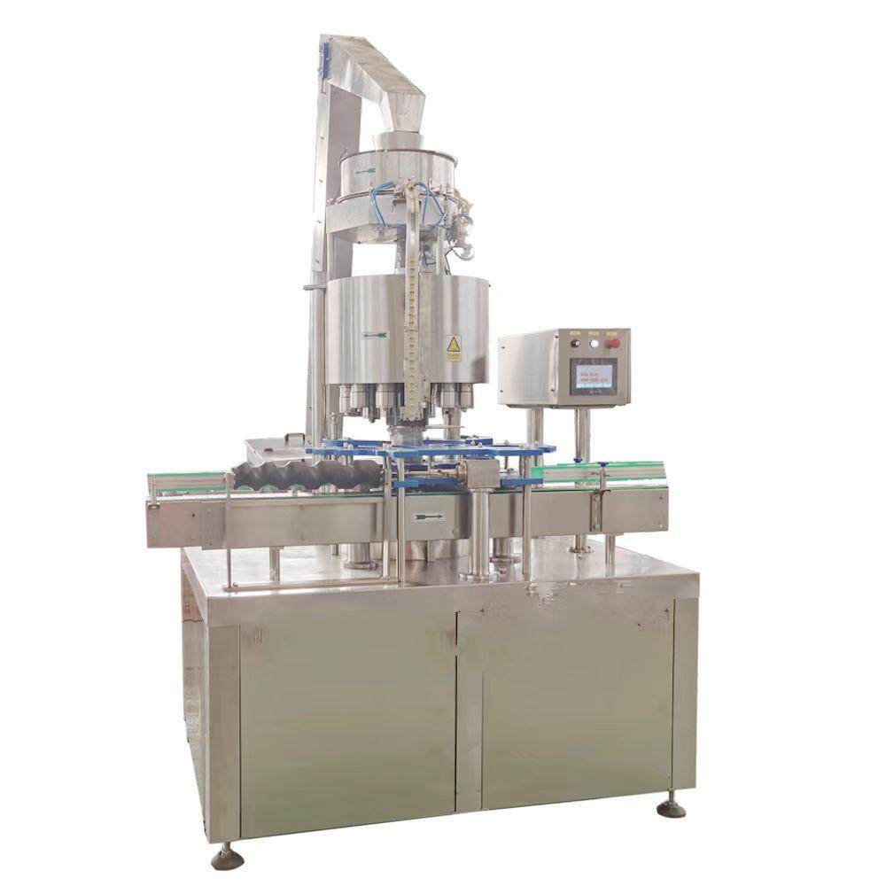 全自动啤酒汽水饮料玻璃瓶啤酒盖菊花盖皇冠盖拉环盖压盖机封口机