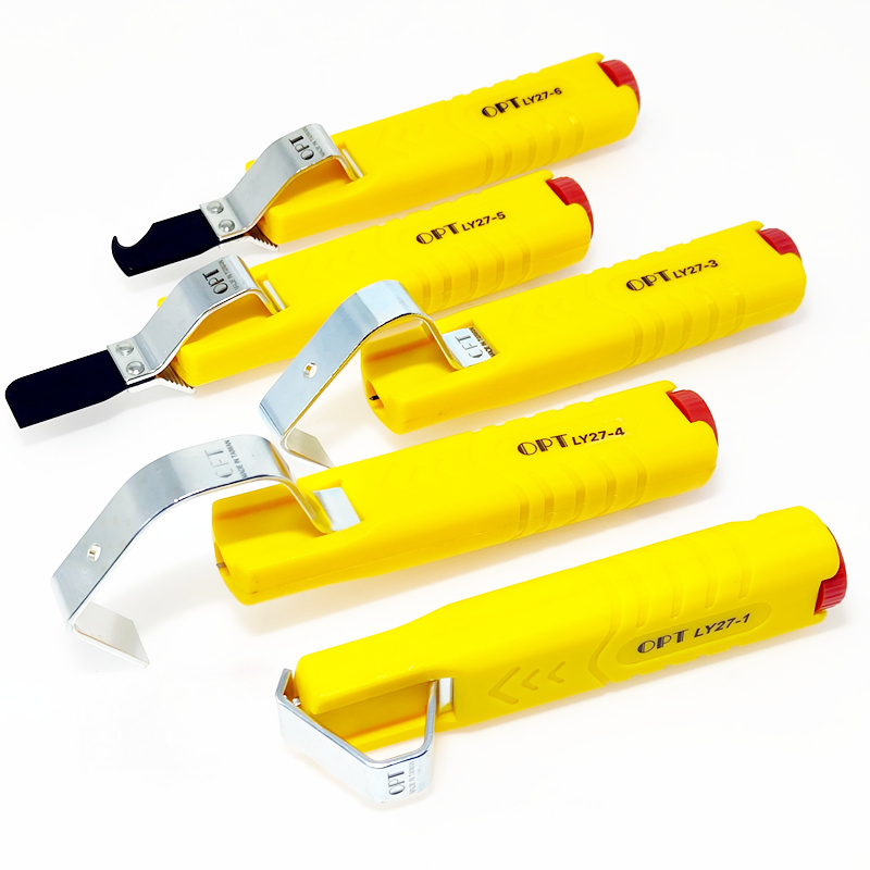 台湾OPT进口电线电缆中间剥皮刀LY26-1 3 4 5 6脱皮刀旋转剥皮器