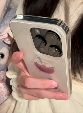 泼墨椰子饮料适用iPhone17promax白色大孔IMD苹果16/15/14手机壳华为mate70vivo小米1514红米k70oppo硬背软边