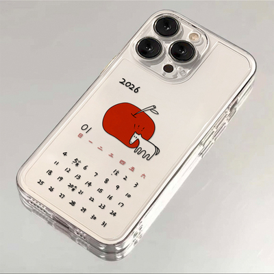 新年小马日历适用于17苹果/华为/小米/vivo/oppo太空手机壳iPhone17promax/16/15小米17PROmate70/pura70防摔