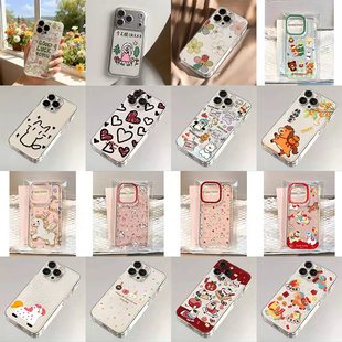 班港新款趣味卡通可爱苹果17/16promax手机壳iPhone15/14/13创意12pro透明11防摔14plus硅胶17air软套