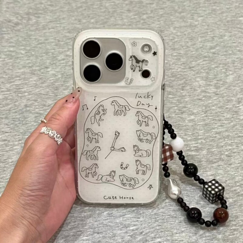 ins风趣味卡通苹果安卓手机壳