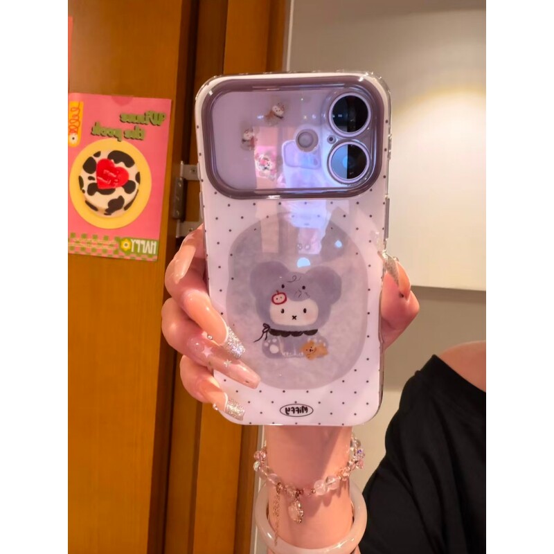 小象套装米菲适用于17iPhone17promax/16plus/15pro手机壳苹果13白色精孔ip17AIR新款12PROMAX11保护套15潮