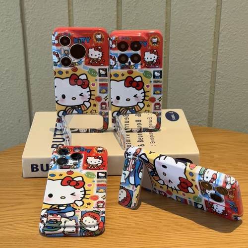 可爱蛋糕KT支架适用于苹果17/16promax手机壳iPhone15/14/13/12菲林硬壳P60华为mate70荣耀300vivo小米15oppo