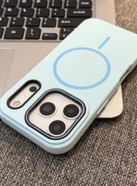 天蓝色适用于17苹果17Air/16ProMax糖果马卡龙磁吸iPhone15pro/14/13保护套12/11简约纯色16新款苹果17PR0