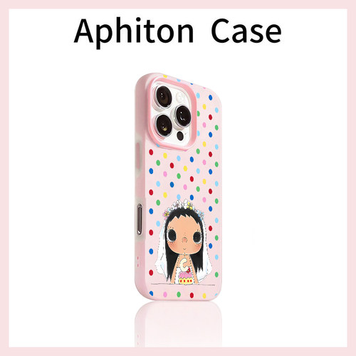 波点婚纱小玉适用于苹果17/华为/小米/vivo/oppo二合一手机壳iPhone17promax/16肤感果冻pura70/mate60防摔套