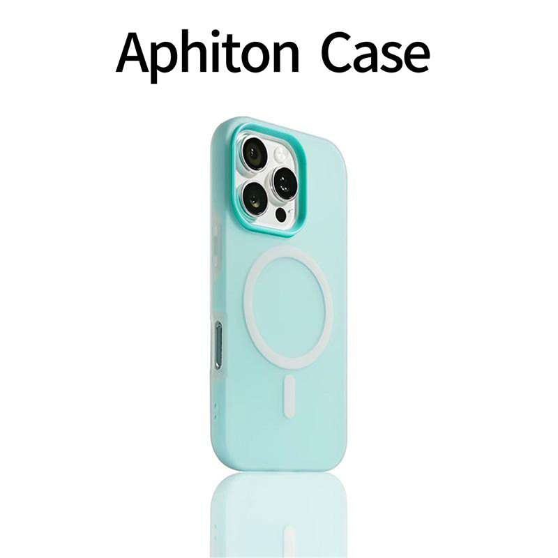 薄荷绿糖果磁吸适用于苹果/华为/小米/vivo/oppo纯色手机壳iPhone17防摔13pro/12个性18promax简约16Plus小众