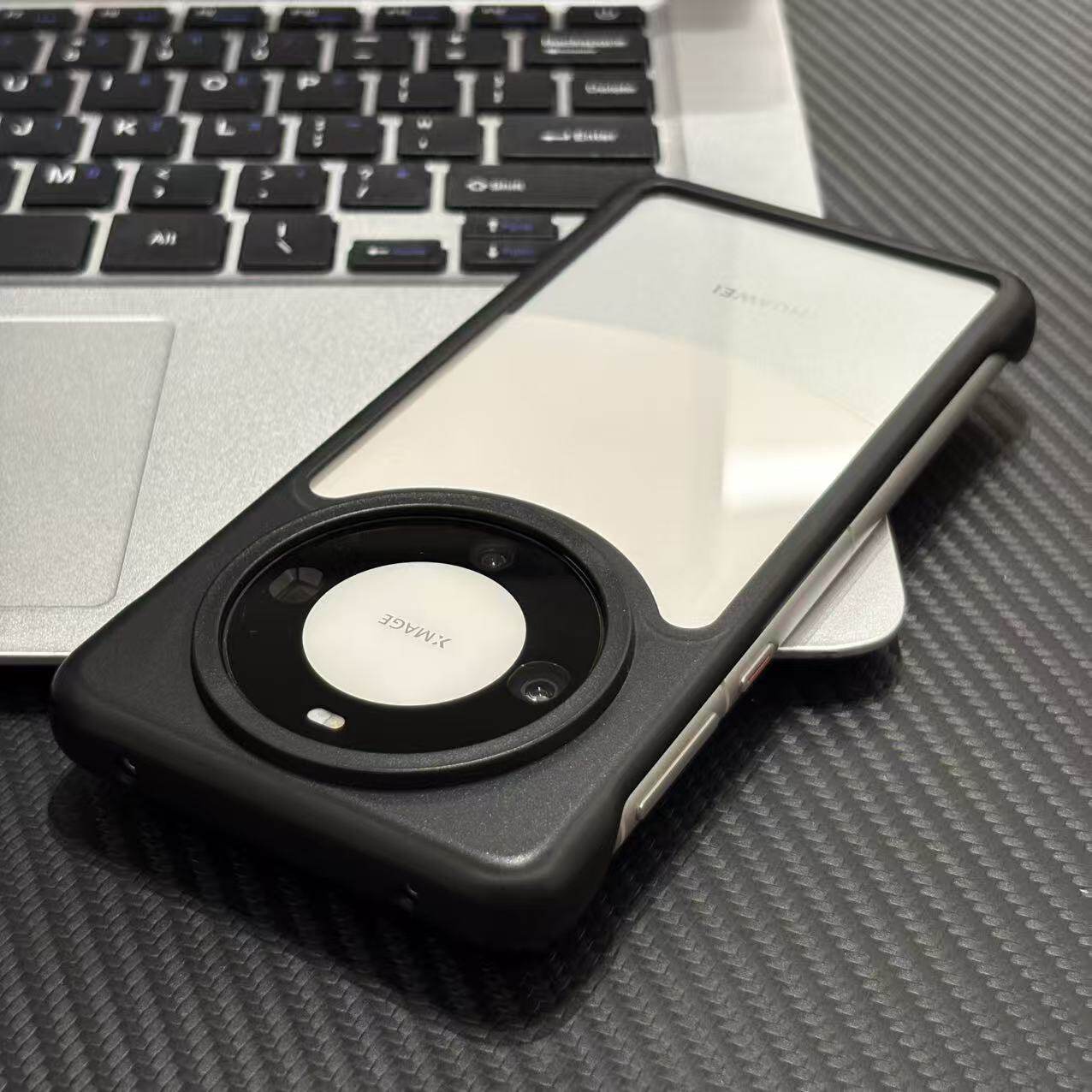 耐脏黑色适用iPhone17promax/16plus/15pro手机壳苹果13无边框撞色PC壳17AIR新款12PROMAX保护套15PLUS防摔壳