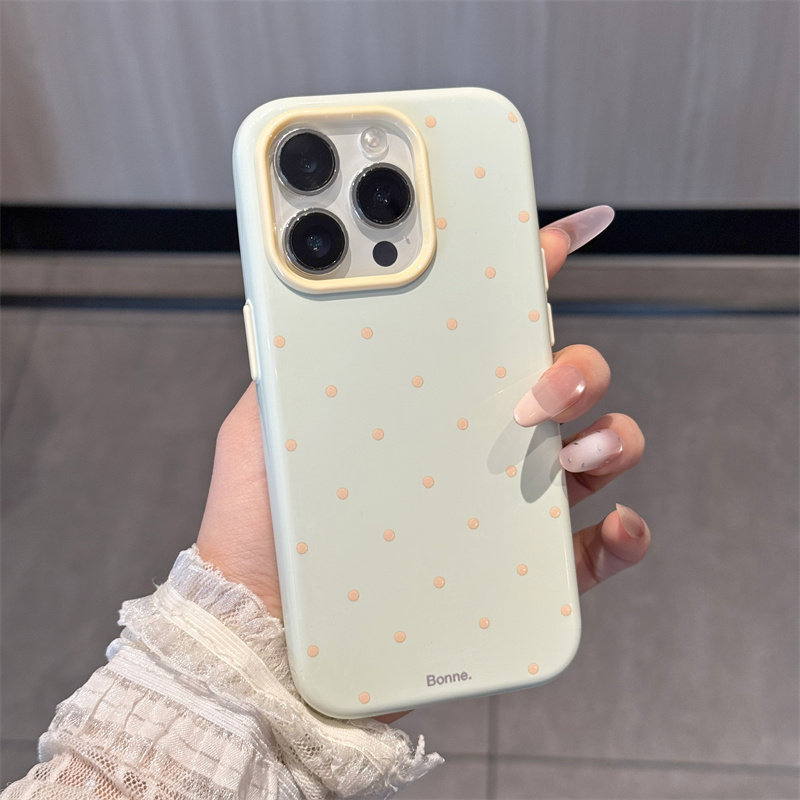 布丁黄点高级适用于苹果17PRO/16promax手机壳iPhone15promax/14/16马卡龙果冻壳iPhone12promax新款13PRO套