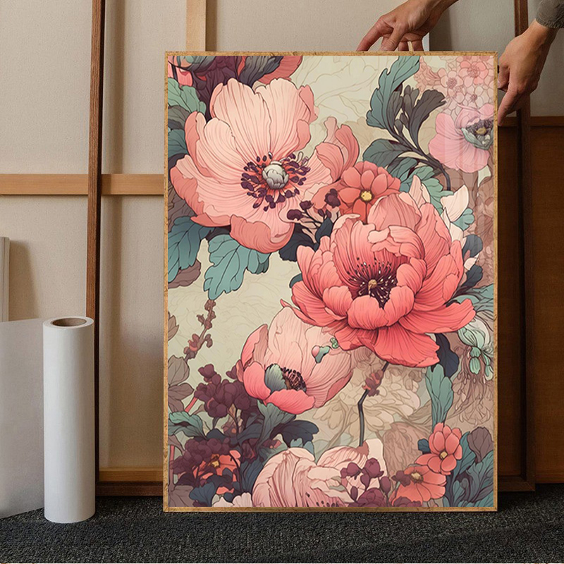 国潮牡丹花钻石画满钻客厅高级感装饰画2025新款手工diy十字绣5d