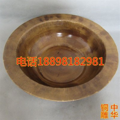 铜盆纯铜火盆仿古宽边手工老式加深大号烤火盆烧纸盆泡脚盆家用