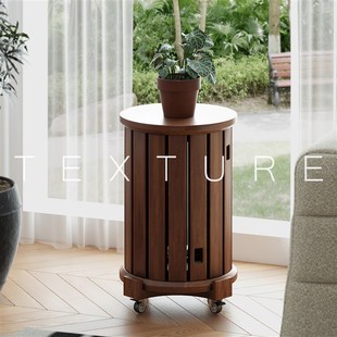 实木边几家用可移动叠叠乐组合凳沙发边桌中古小茶几创意客厅角几