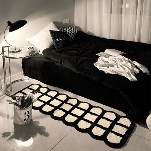 床边地毯长条卧室主卧地毯房间地垫地毯出租屋地毯地垫可机洗地垫