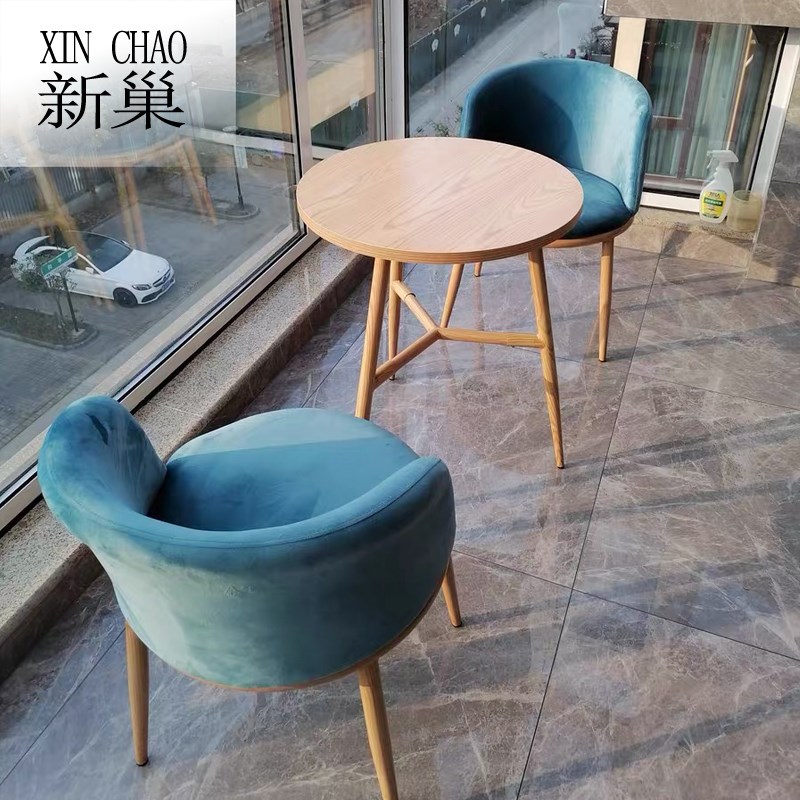 阳台小桌椅三件套装阳台小圆桌茶几茶桌洽谈休闲桌椅组合一桌两椅