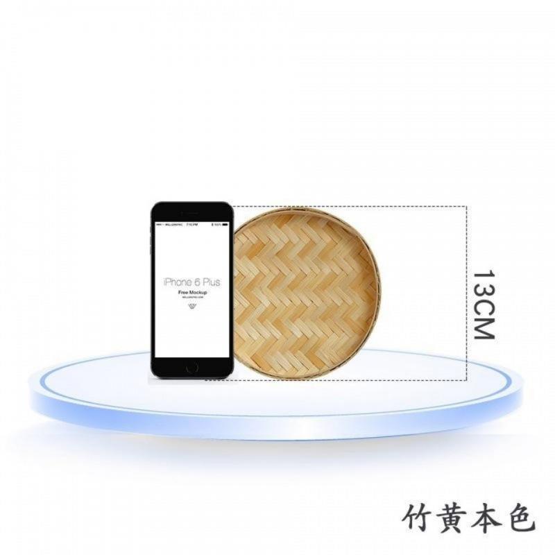 竹篾竹编制竹编盘竹编圆形簸箕孔筛子竹匾托盘幼儿园绘画装饰筐图片