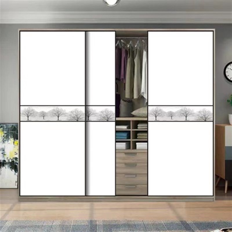 衣柜门推拉门移门定制实木环保简约推移门卧室阳台滑动门定做柜门