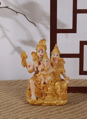 印度佛摆件商务赠礼送子印度佛工艺品供diy镀金礼物摆件花园庭院