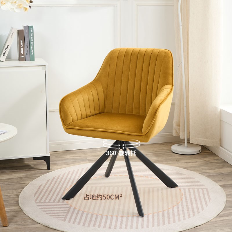 家用懒人沙发椅电脑书房阳台休闲靠背懒人布艺旋转椅小户型卧室椅