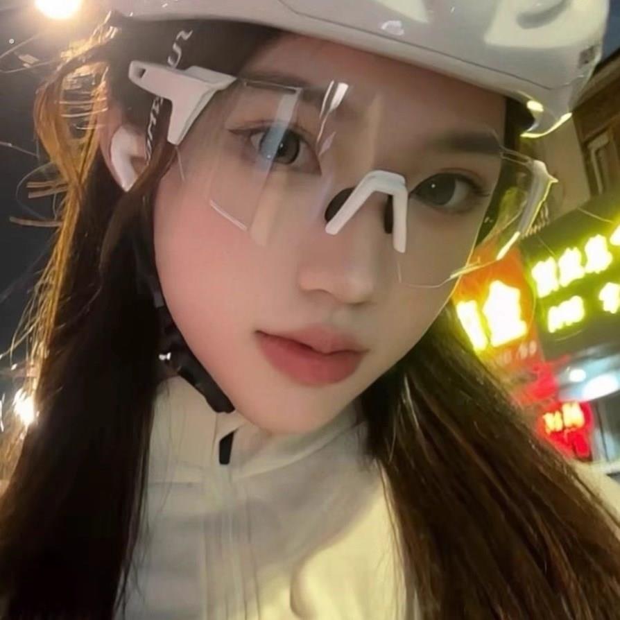 户外运动夜晚骑行护目眼镜男女连体防风沙蚊虫爬山跑步自行车墨镜