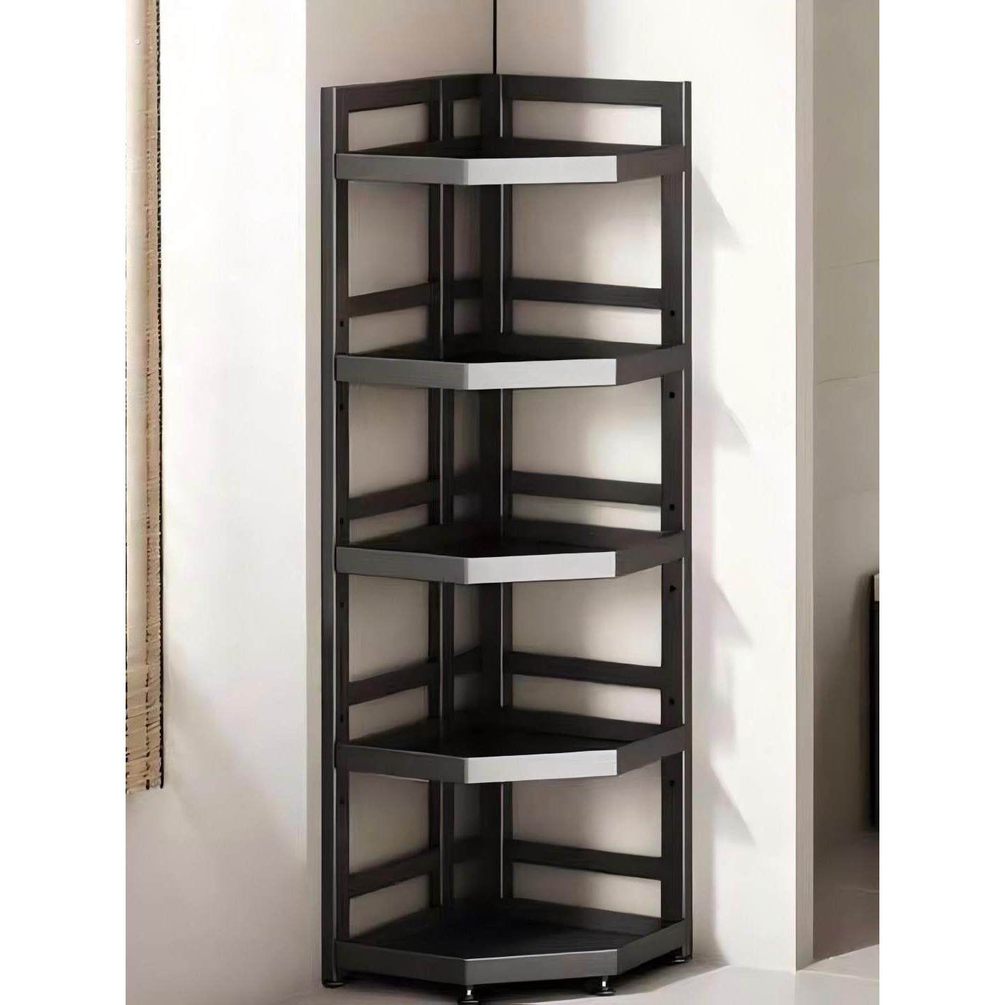 扇形扇形卫生间置物架子落地浴室用品多层三角收纳架洗漱台厕所